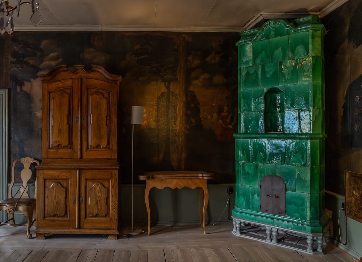 An old fashion room at the Qwensel House in Turku